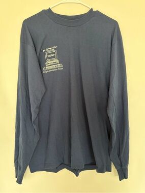 Vintage 1994 Blue Procter & Gamble P&G St Bernard Plant SEWP Long Sleeve Tee XL